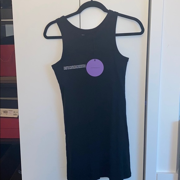 NWT - Pangaia Organic Cotton Tank Dress in Black - Picture 3 of 7